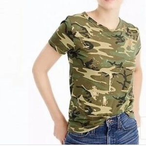 J.Crew Metallic Camo Tee